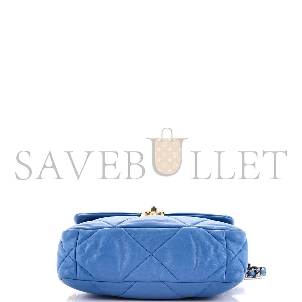 Ch*el 19 flap bag quilted leather as1160 (26*16*9cm)